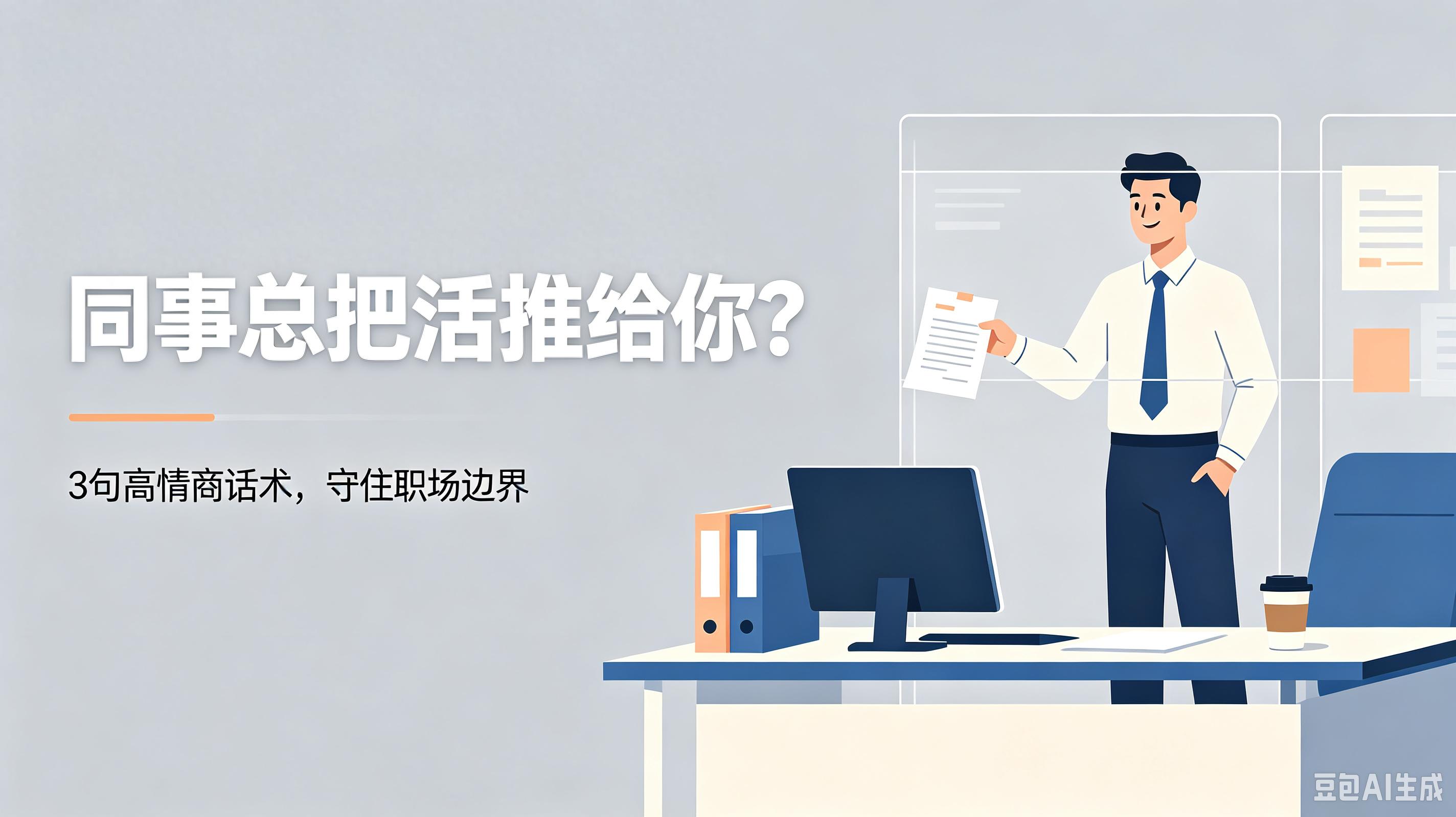 同事频繁甩活？记住这3句拒绝金句，守住边界，没人敢欺负你