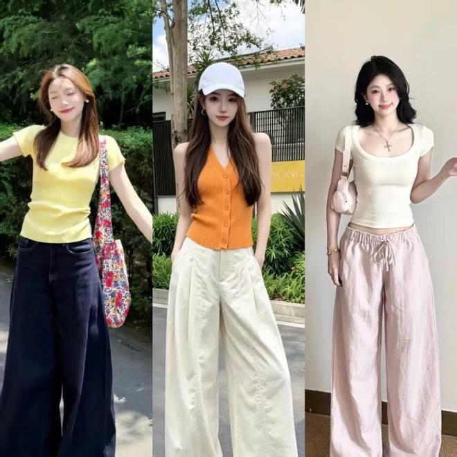 女人不管多大年纪，记住裤子尽量穿宽不穿紧，显瘦大方又百搭(图7)