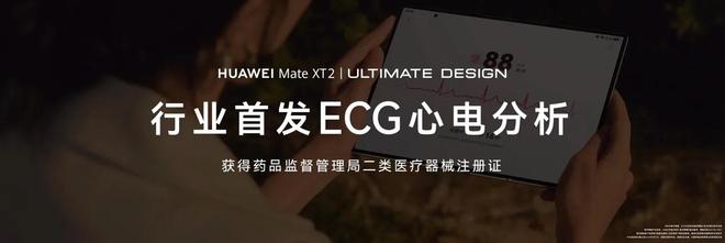 展开大屏,握持即测!一文解码华为全新展翼三折叠ECG心电分析(图1)